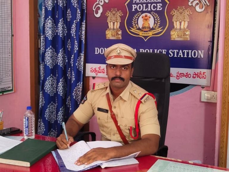 దొనకొండ నూతన ఎస్సైగా రామకృష్ణ బాద్యతలు