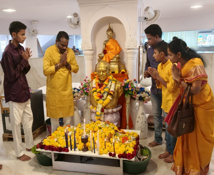 అంబేద్కర్ నివాసగృహాన్ని సందర్శించిన కర్కా నాగరాజు