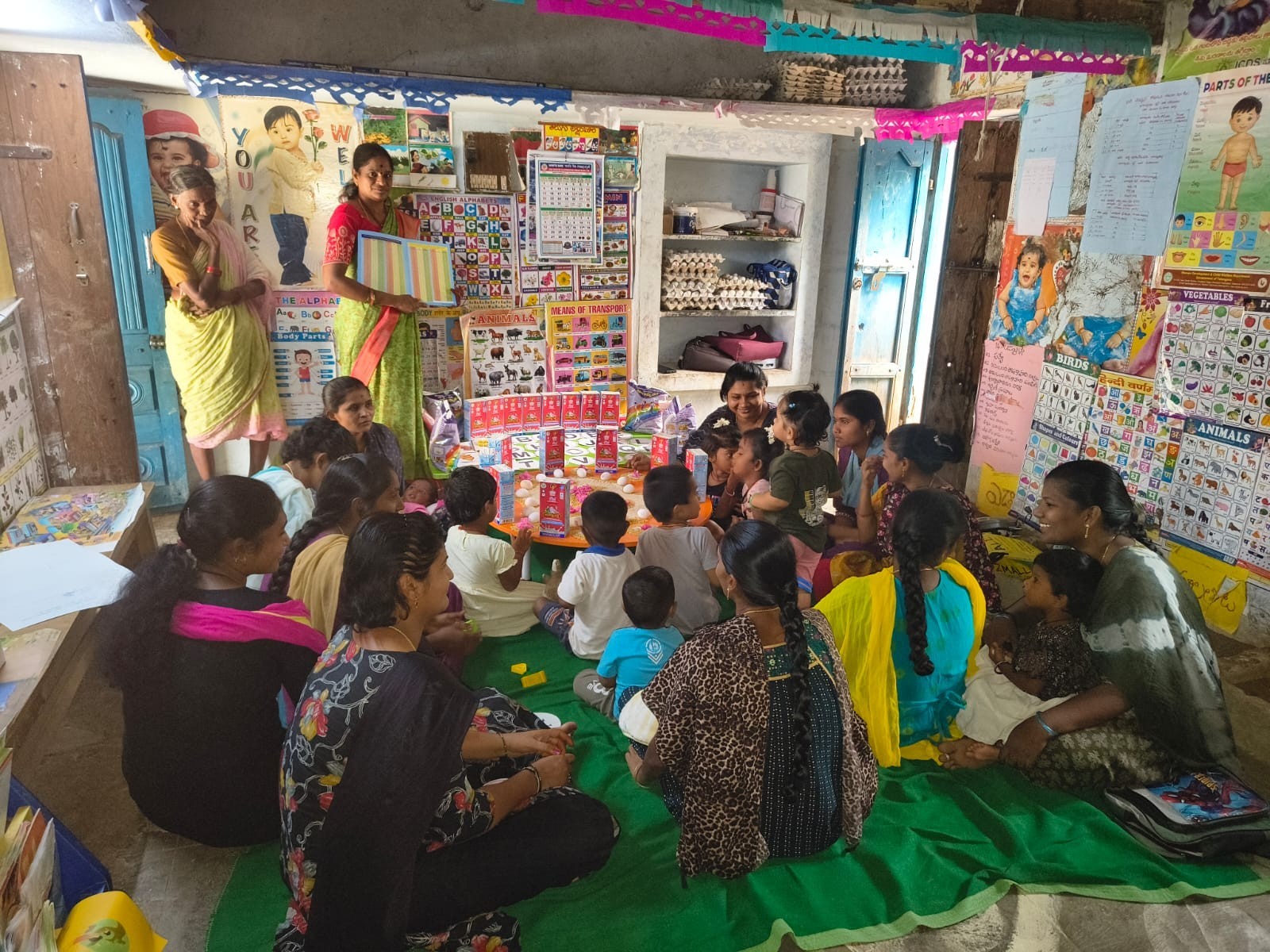 అంగన్వాడీ కేంద్రంలో పౌష్టికాహారంపై అవగాహన