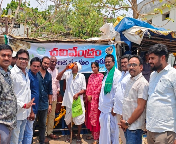 మున్సిపల్ ఆధ్వర్యంలో చలివేంద్రాలు ప్రారంభం