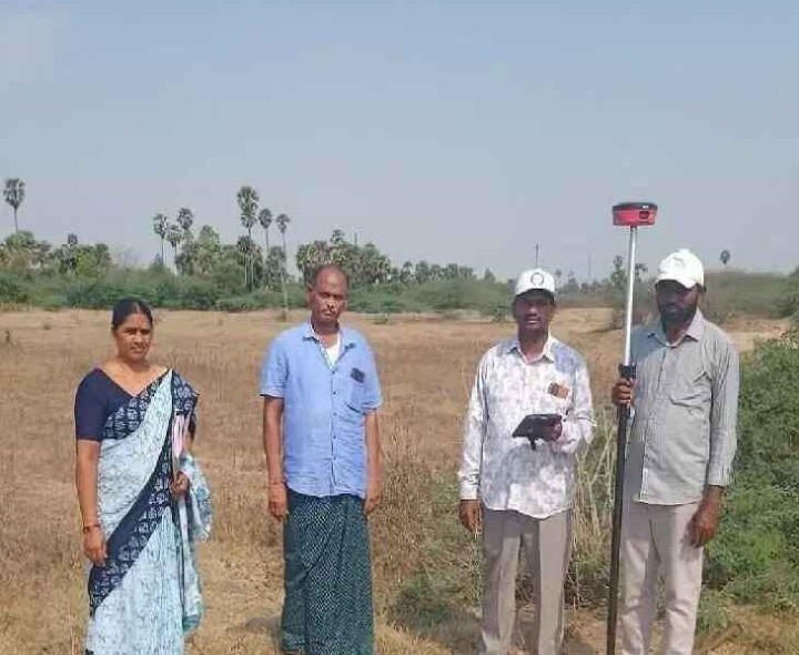 పెదనెమిలలో ఆధునిక సాంకేతికతతో రీ-సర్వే