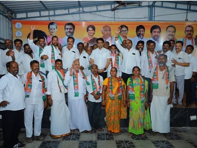 కాంగ్రెస్ పార్టీలో చేరిన పర్వతాయపల్లి సర్పంచ్