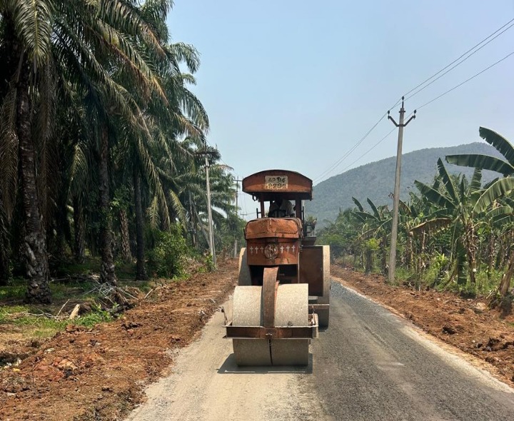 చురుగ్గా తాండవ రహదారి నిర్మాణ పనులు