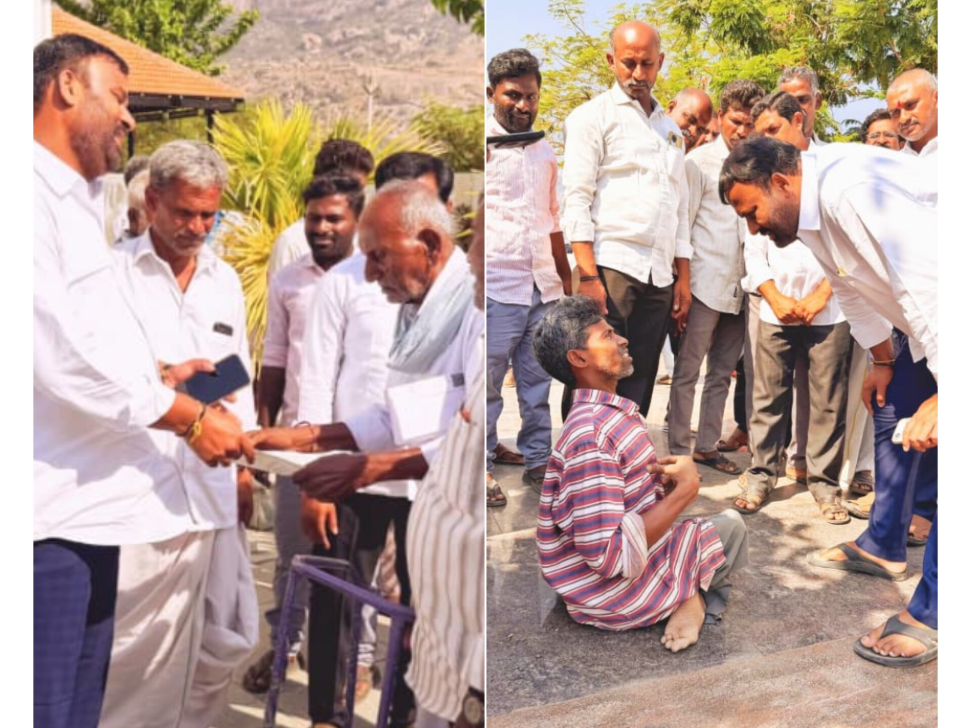 సేవాభావాన్ని చాటుకున్న మంత్రి మండిపల్లి