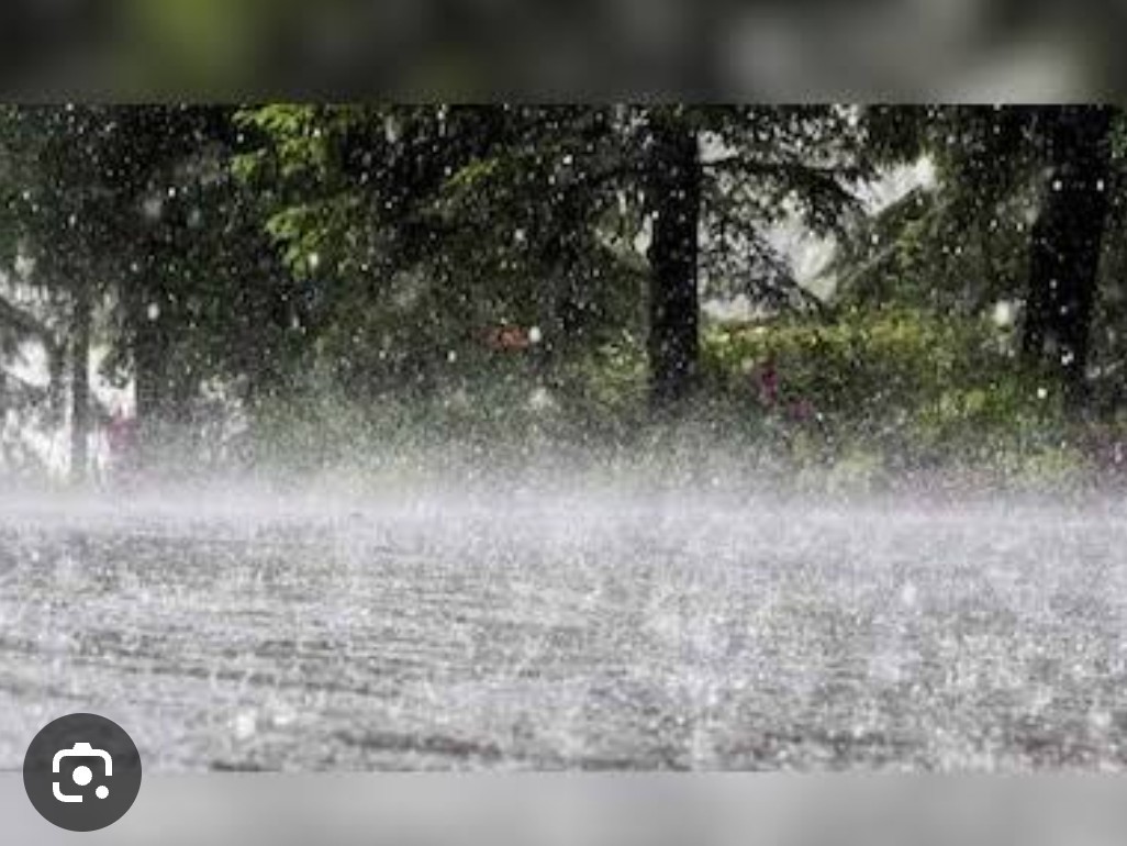 నర్సంపేటలో మోస్తారు వర్షం.