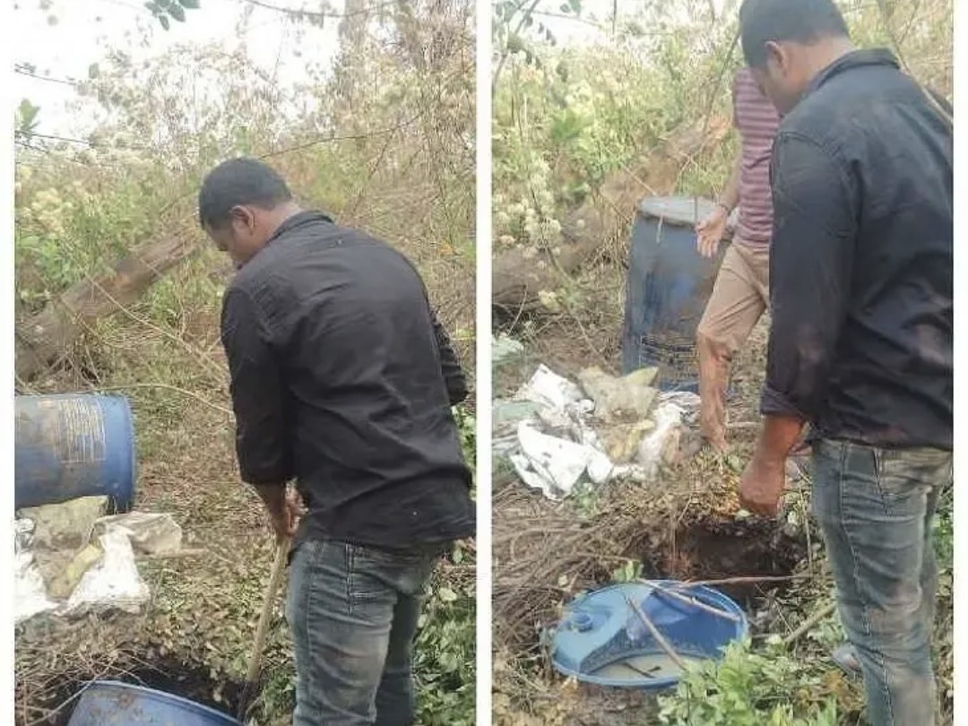 గుడుంబా తయారీపై పోలీసుల దాడులు