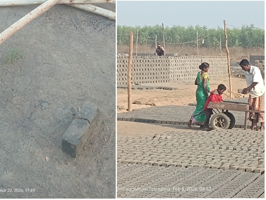 ఇటుక బట్టీలలో మగ్గుతున్న బాల్యం