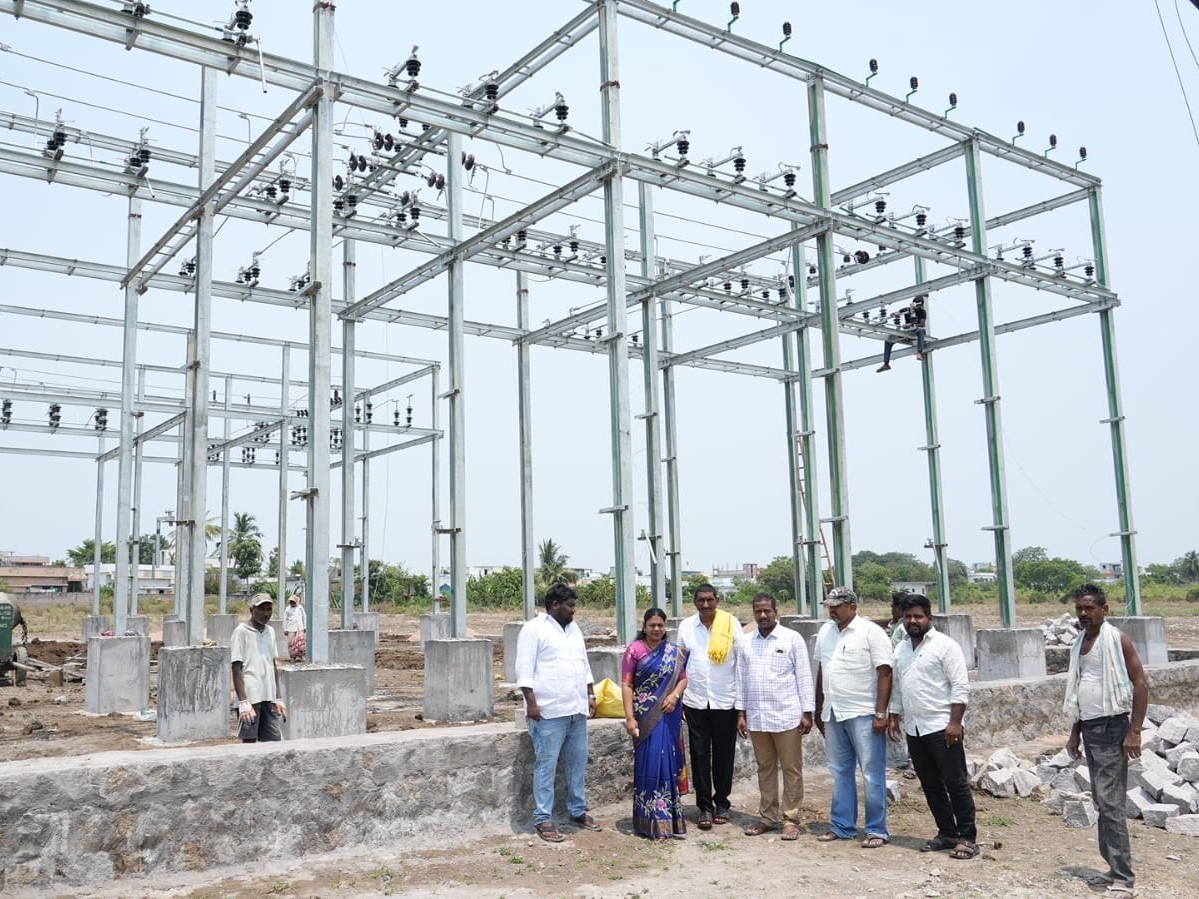 నూతన సబ్‌స్టేషన్ పనులను పర్యవేక్షించిన ఎమ్మెల్యే