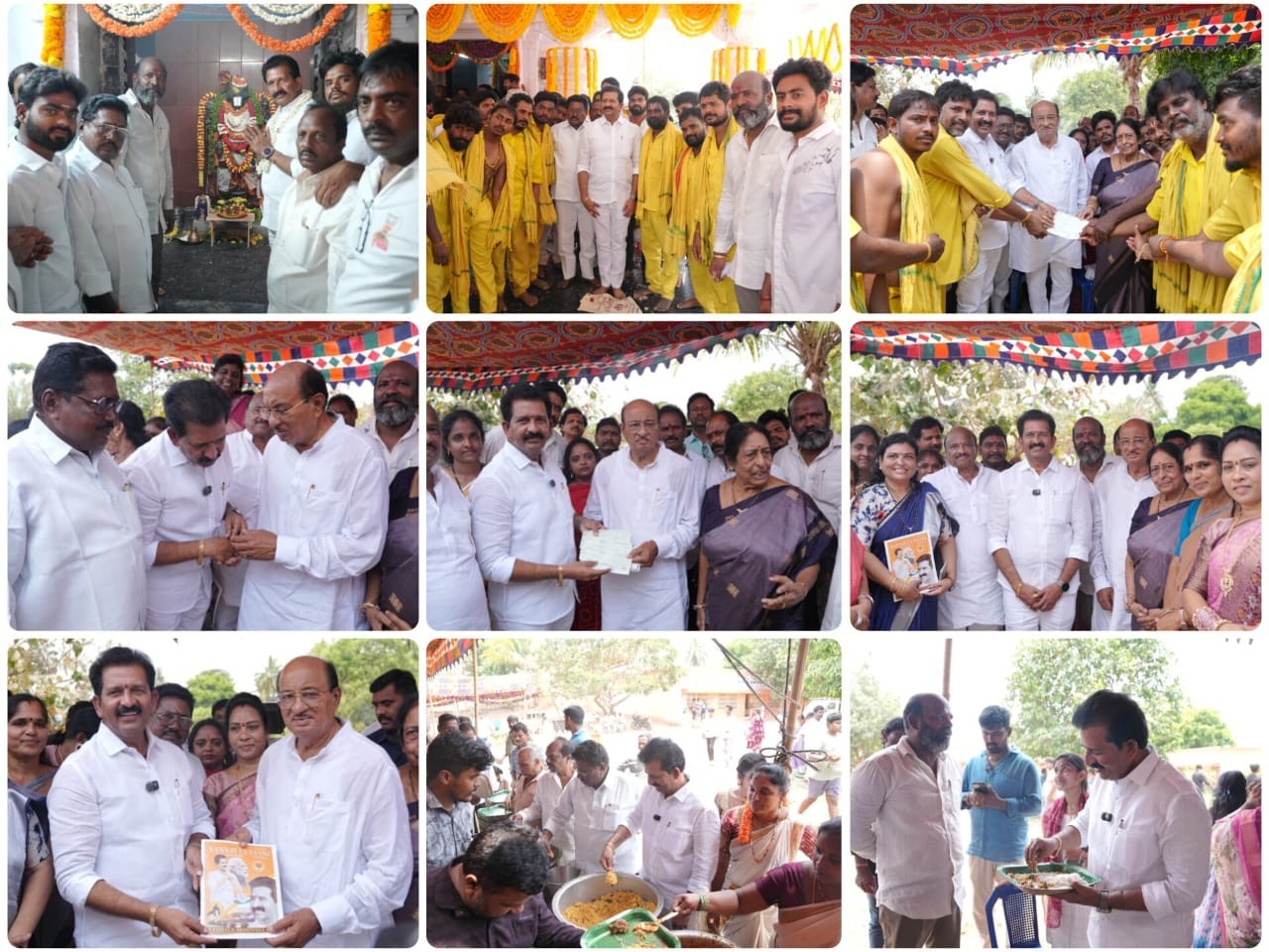 శాటిలైట్ సిటీలో ఆలయాలకు ₹10 లక్షల విరాళం