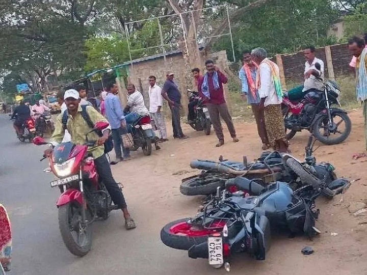 రోడ్డు ప్రమాదంలో వ్యక్తులకు గాయాలు