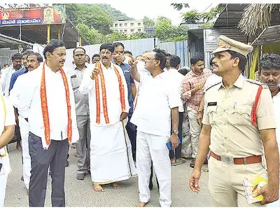 నేడు సిద్దేశ్వర స్వామి ఆలయానికి రానున్న మంత్రి ఆనం