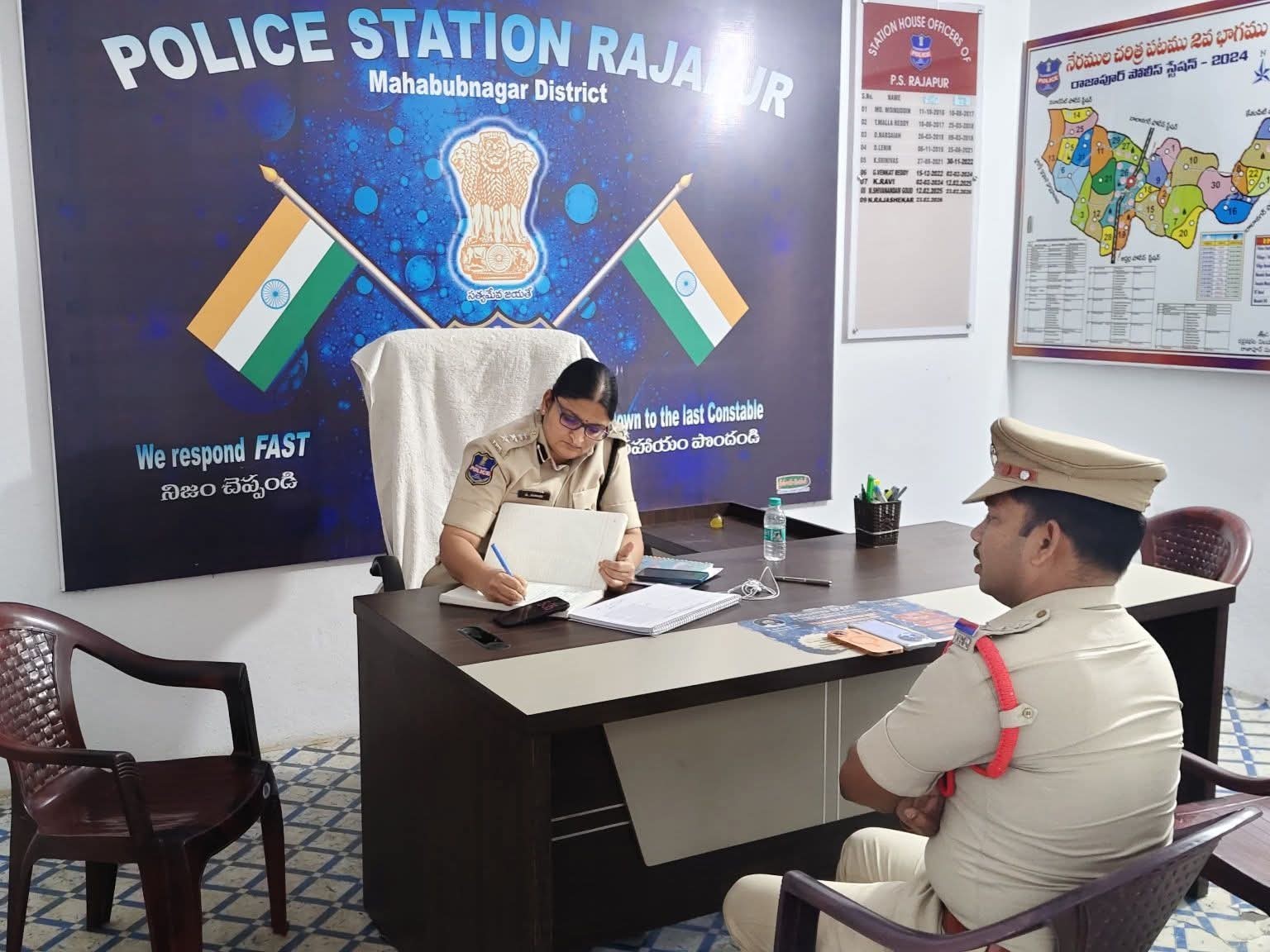 రాజపూర్ పోలీస్ స్టేషన్‌ను తనిఖీ చేసిన ఎస్పీ
