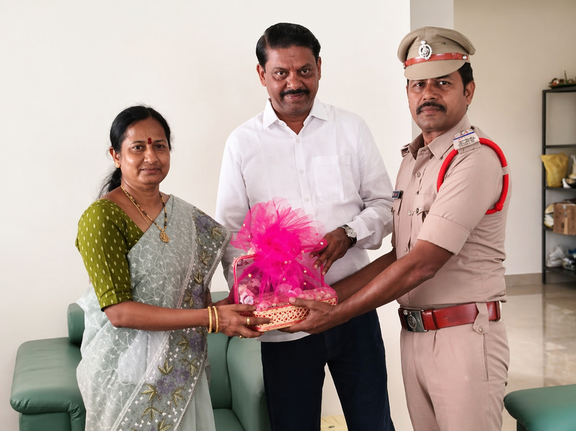 ఆలూరు టీడీపీ ఇన్‌ఛార్జ్‌ను కలిసిన సీఐ