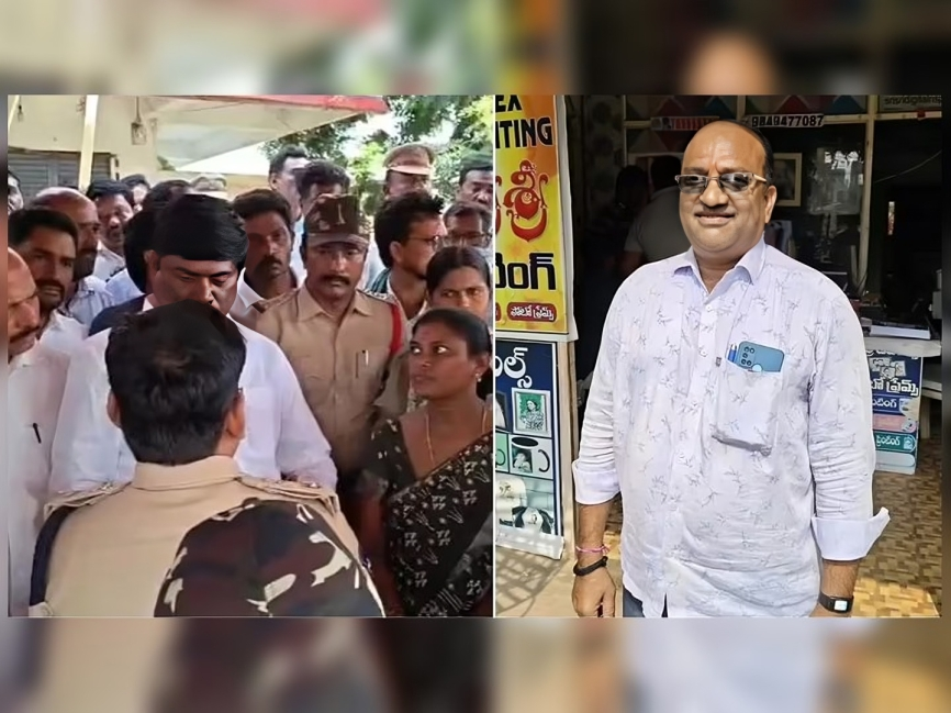 శంకర్ గౌడ్ మృతదేహంతో కార్మికుల ఆందోళన