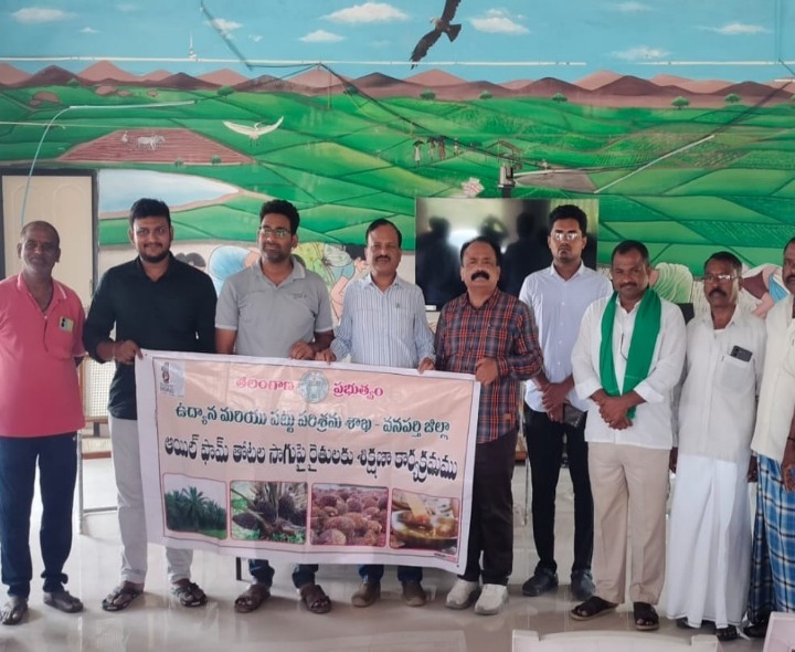 ఆయిల్ ఫామ్ పంటలపై అవగాహన కల్పించిన అధికారులు