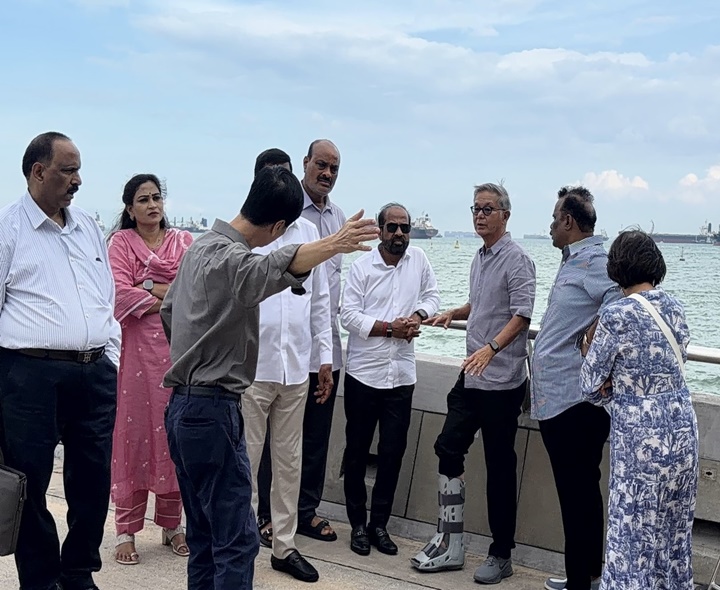 మెరీనా బ్యారేజ్‌ను సందర్శించిన మంత్రుల బృందం