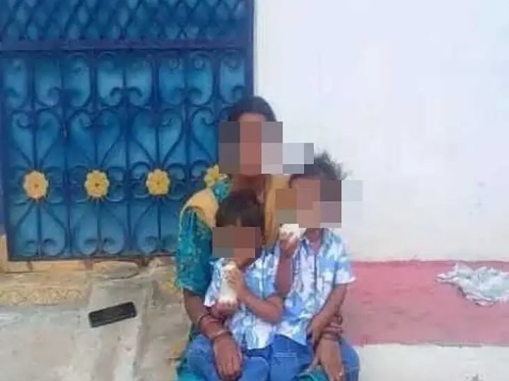 న్యాయం కోసం చిన్నారులతో నిరసన