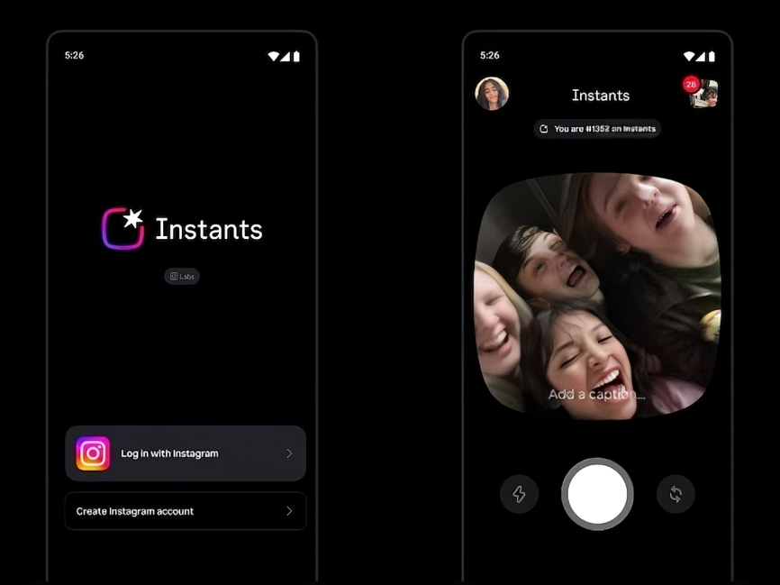 స్నాప్‌చాట్‌కు పోటీగా ‘ఇన్‌స్టాంట్స్‌’
