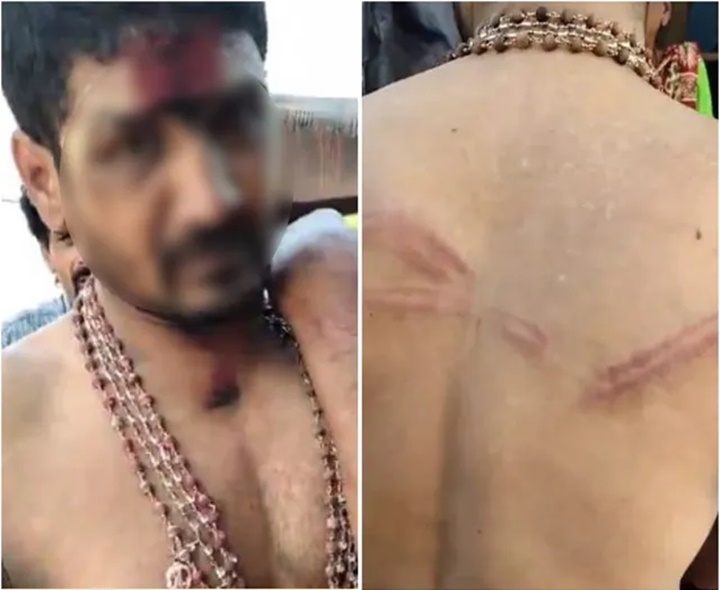 దారుణం.. అయ్యప్ప భక్తుడిపై దాడి