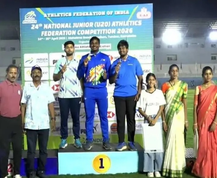 హస్నాబాద్ యువకుడికి గోల్డ్ మెడల్