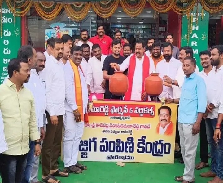 మజ్జిగ పంపిణీ కేంద్రం ప్రారంభించిన ఎమ్మెల్యే
