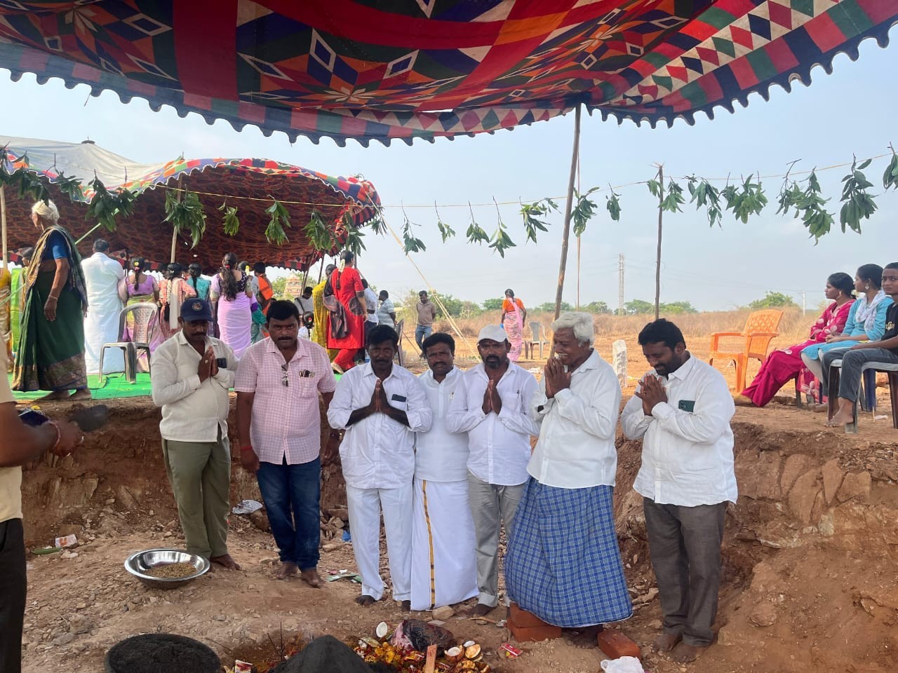 వైభవంగా ముత్యాలమ్మ ఆలయ శంకుస్థాపన