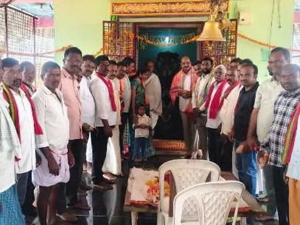 ఘనంగా పెద్దమ్మ తల్లి విగ్రహ ప్రతిష్ట