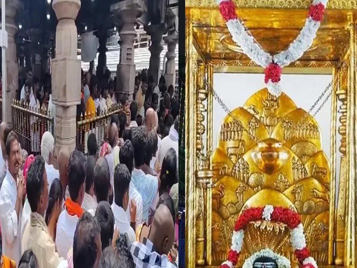 భక్తులతో కిక్కిరిసిన శ్రీశైల క్షేత్రం