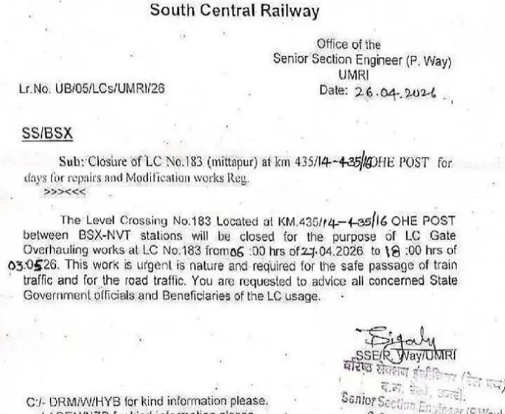 మిట్టాపూర్ రైల్వే గేటు మూసివేత