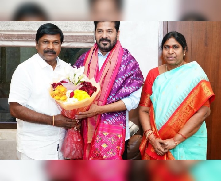 ముఖ్యమంత్రిని కలిసిన ఎమ్మెల్యే దంపతులు