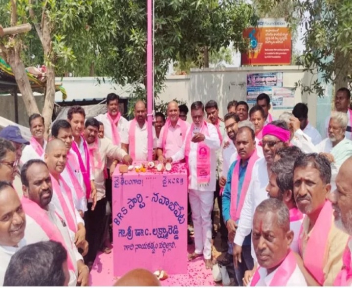 నవాబుపేటలో ఘనంగా బీఆర్ఎస్ ఆవిర్భావ వేడుకలు