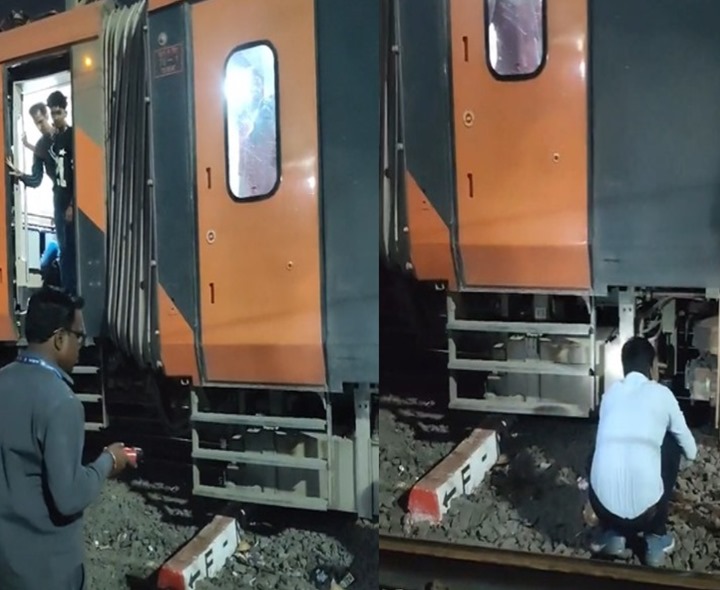 పట్టాలు తప్పిన వందేభారత్ రైలు