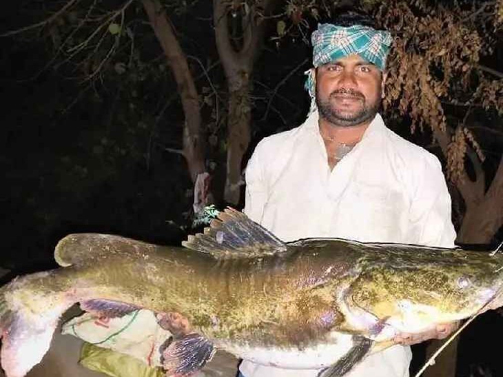 మత్స్యకారుడి వలకు చిక్కిన ‘భారీ’ చేప!