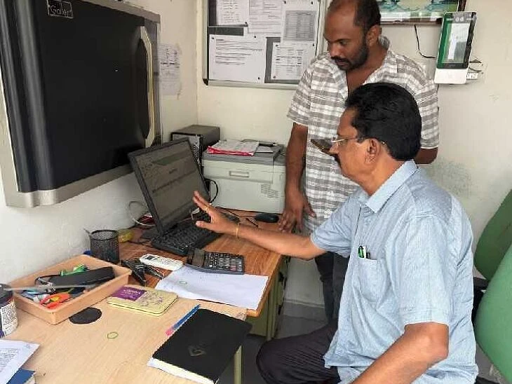 ఫిల్లింగ్ స్టేషన్‌ను తనిఖీ చేసిన MRO