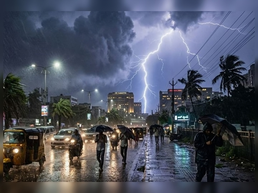 మరో రెండు గంటల్లో భారీ వర్షం