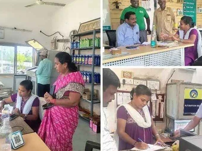 తడలో పెట్రోల్ బంకుల తనిఖీలు