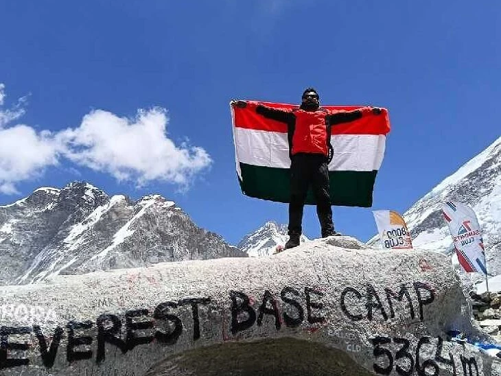 ఎవరెస్ట్ బేస్ క్యాంప్‌‌ను ఆరోహించిన జిల్లా యువకుడు