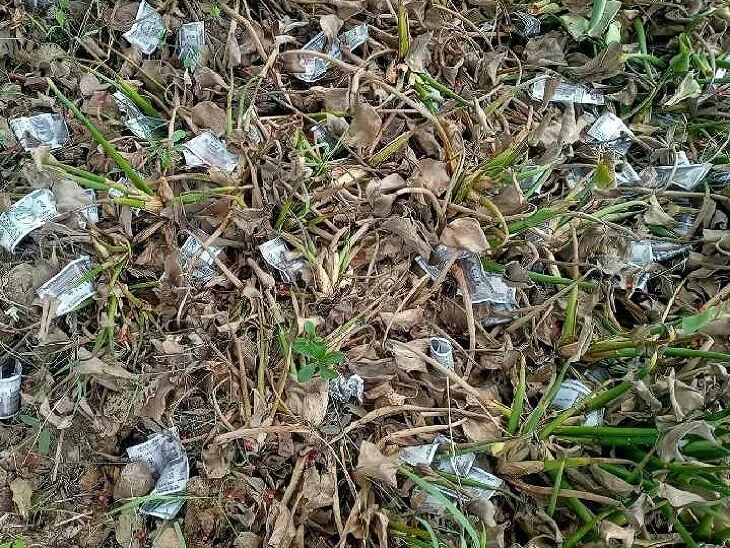 రోడ్డు పక్కన రూ. 500 నోట్ల కలకలం