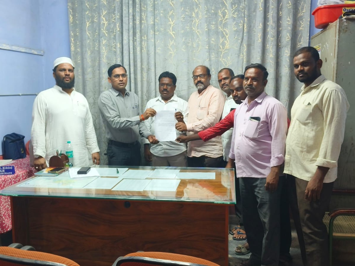 గూడూరులో విలేకరి హత్యపై నిరసన..!