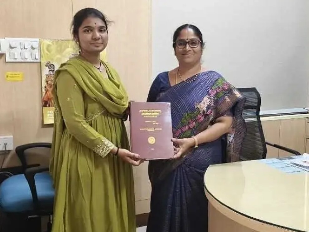 శ్రీజకు అగ్రికల్చర్ వర్సిటీ పీహెచ్డీ పట్టా