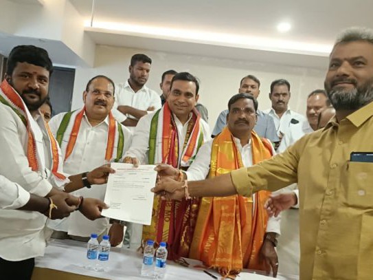 కాంగ్రెస్ మండలాధ్యక్షుడిగా గంధమల్ల అశోక్