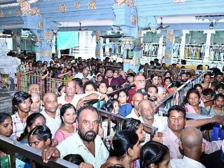 కాణిపాకంలో పెరిగిన భక్తుల రద్దీ