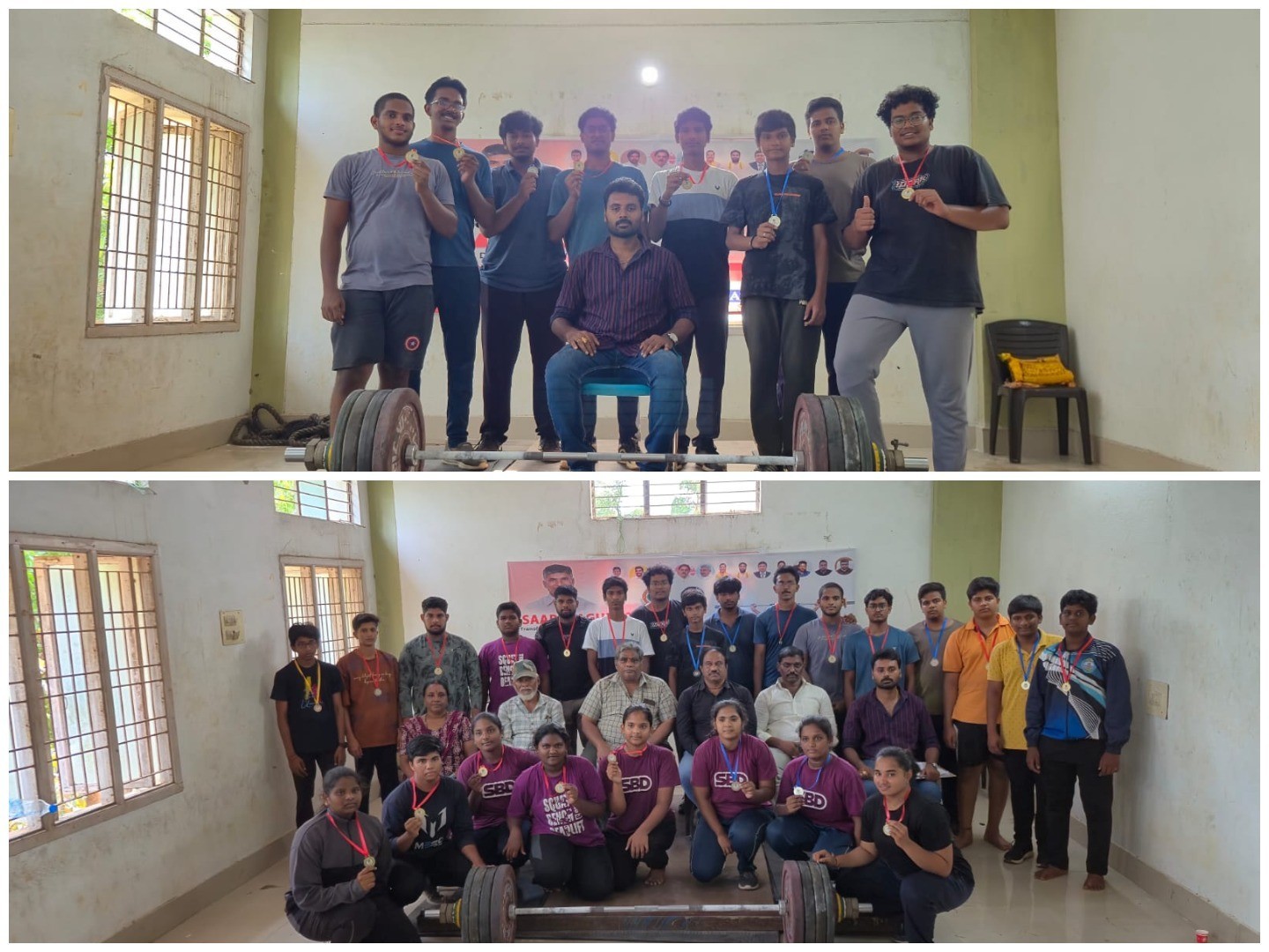 తెనాలిలో జిల్లా స్థాయి వెయిట్‌లిఫ్టింగ్ పోటీల్లో యువత ప్రతిభ