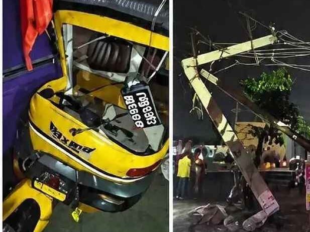 ఆర్టీసీ బస్సు ఢీకొని ఆటో ధ్వంసం