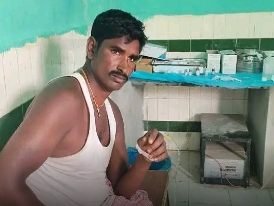 ఉపాధి పనుల్లో కూలీకి పాము కాటు