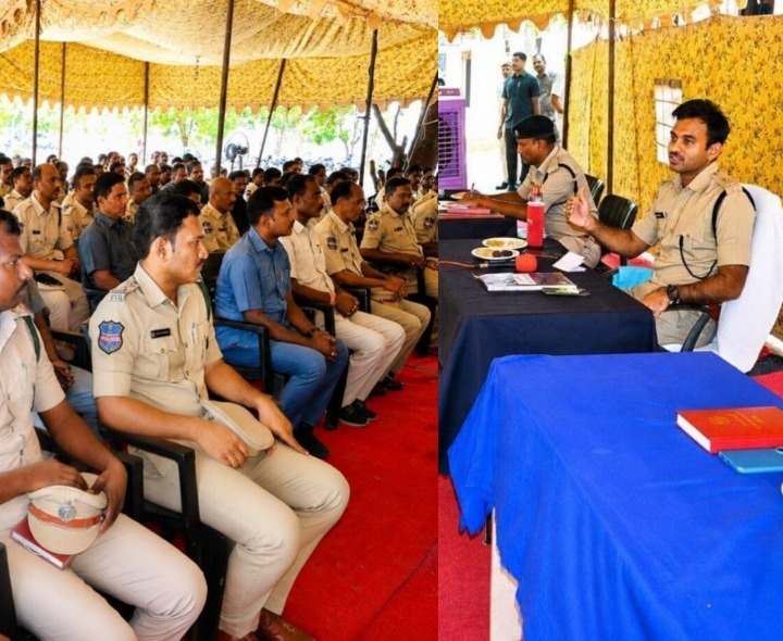 పోలీస్ దర్బార్ నిర్వహించిన ఎస్పీ శబరీష్