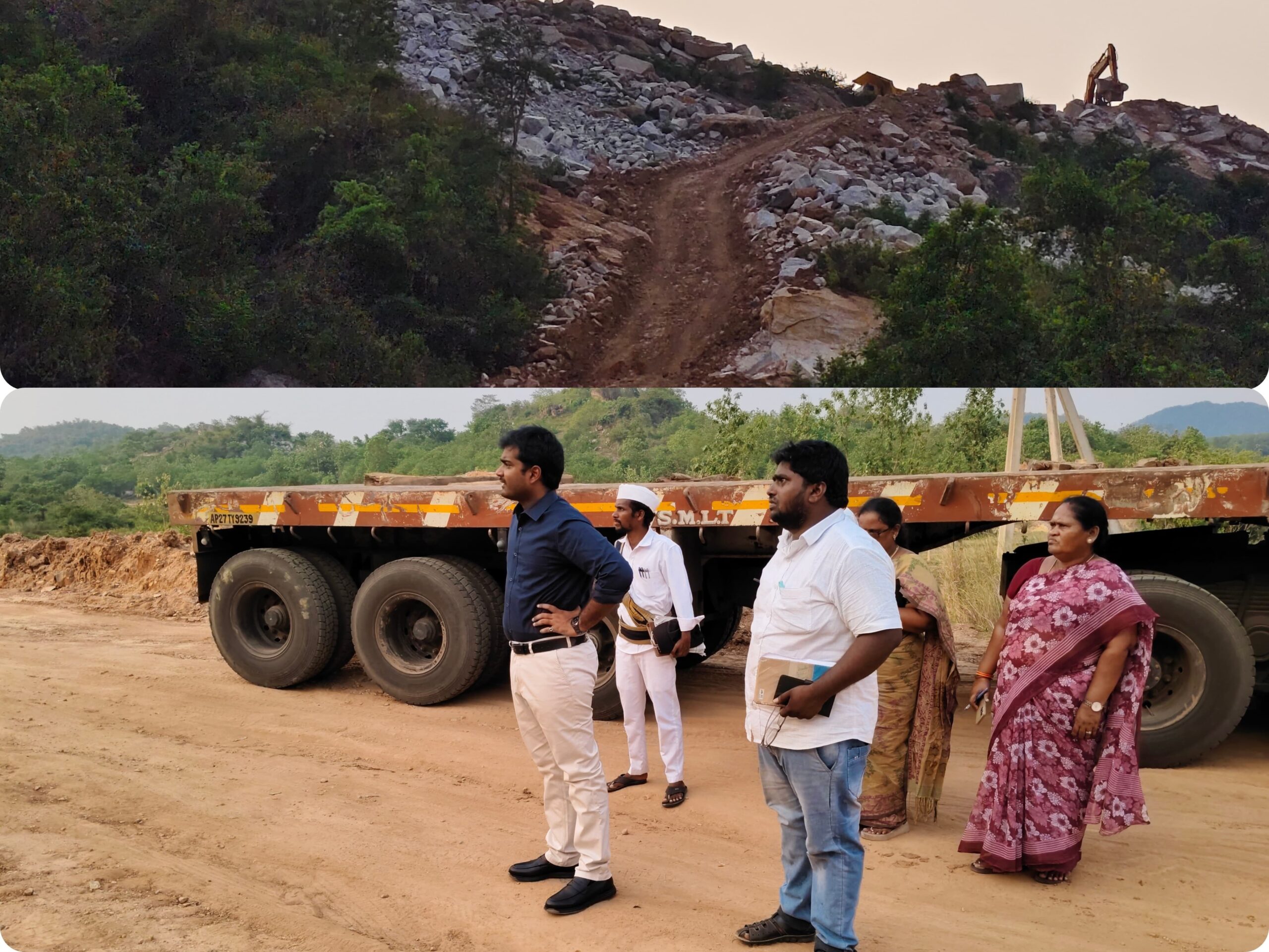 గ్రానైట్ క్వారీని తనిఖీ చేసిన జేసీ