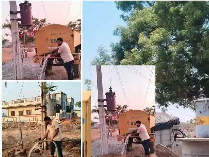 లో వోల్టేజ్ కష్టాలు.. రంగంలోకి దిగిన సర్పంచ్