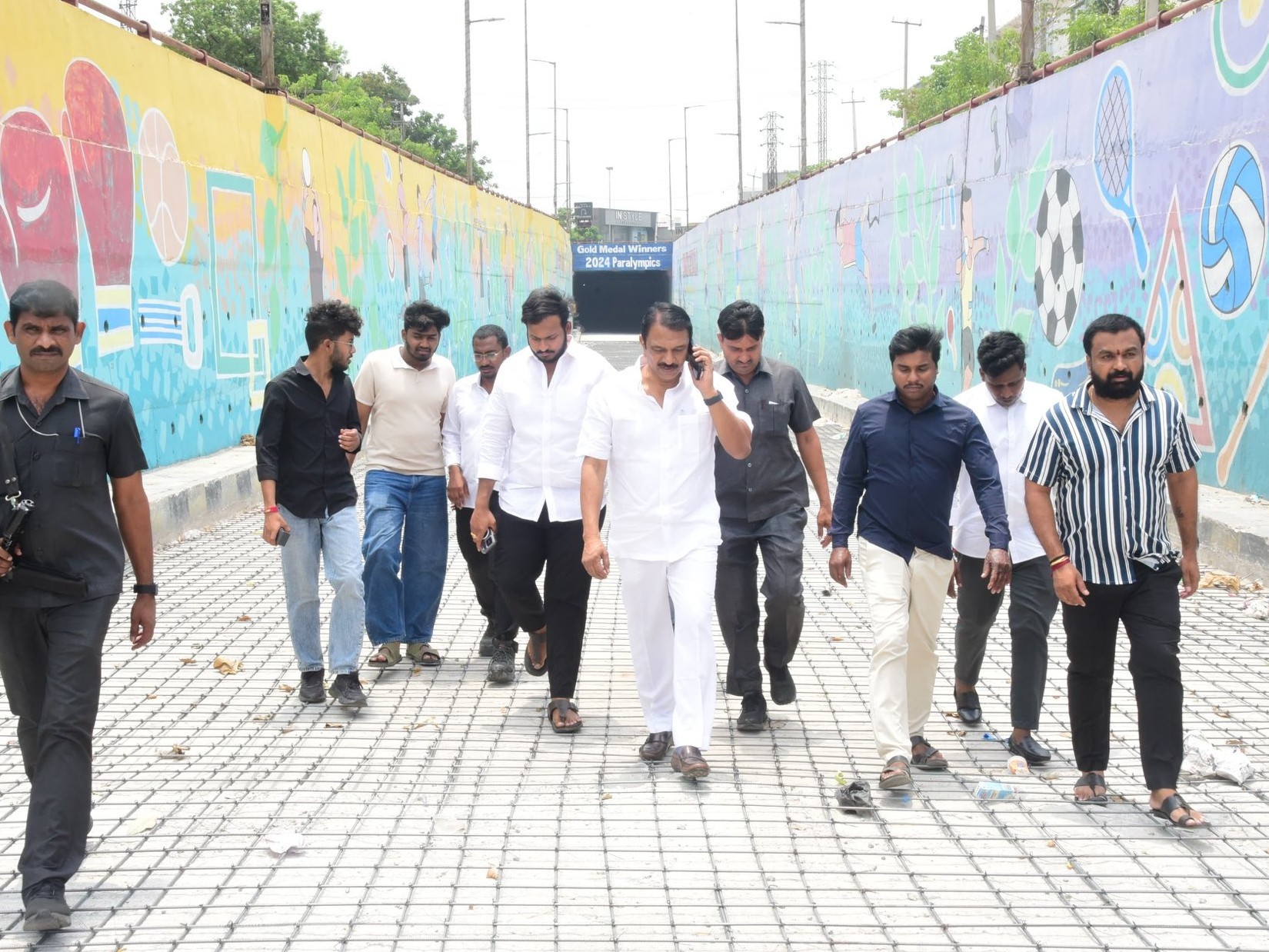 అండర్‌పాస్ పనులను పరిశీలించిన ఎమ్మెల్యే