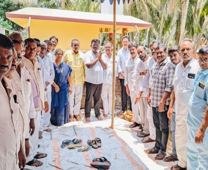 కల్యాణ మండప నిర్మాణానికి ఎమ్మెల్యే శంకుస్థాపన